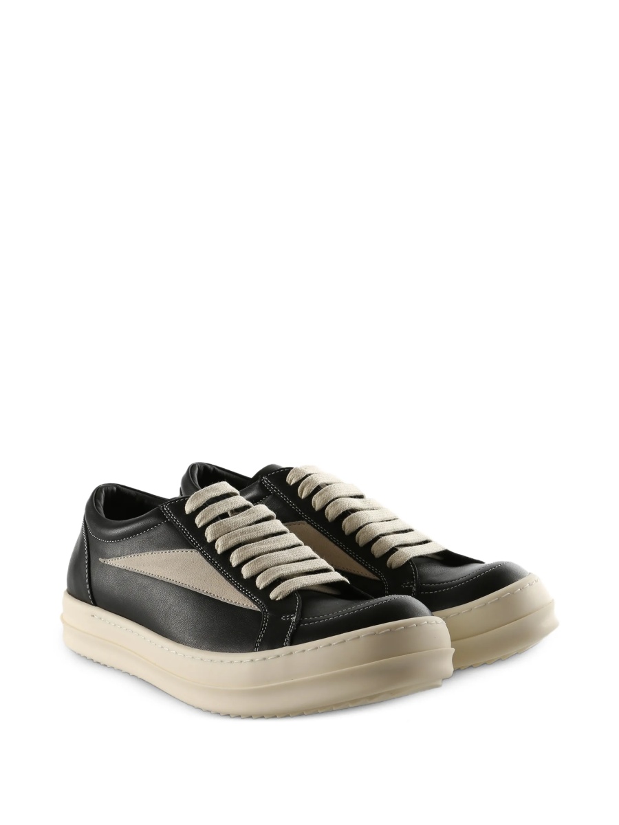 Sneakers Rick Owens negri din piele - Img 2