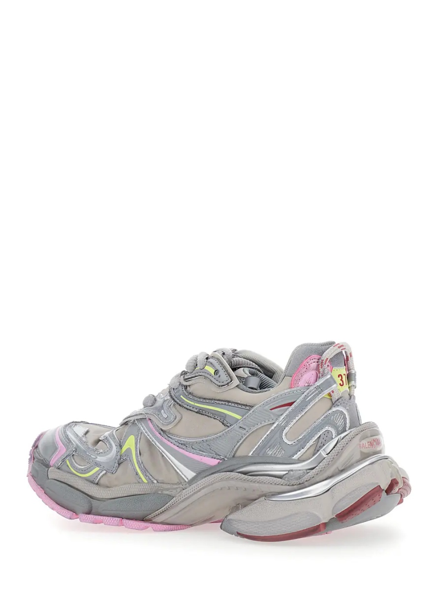 Sneakers 'Runner 2' Beige Sneaker with Embossed Logo in Mesh and Nylon Woman - Img 3