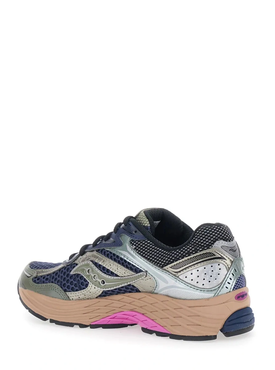 Sneakers Saucony albastri din material textil - Img 3
