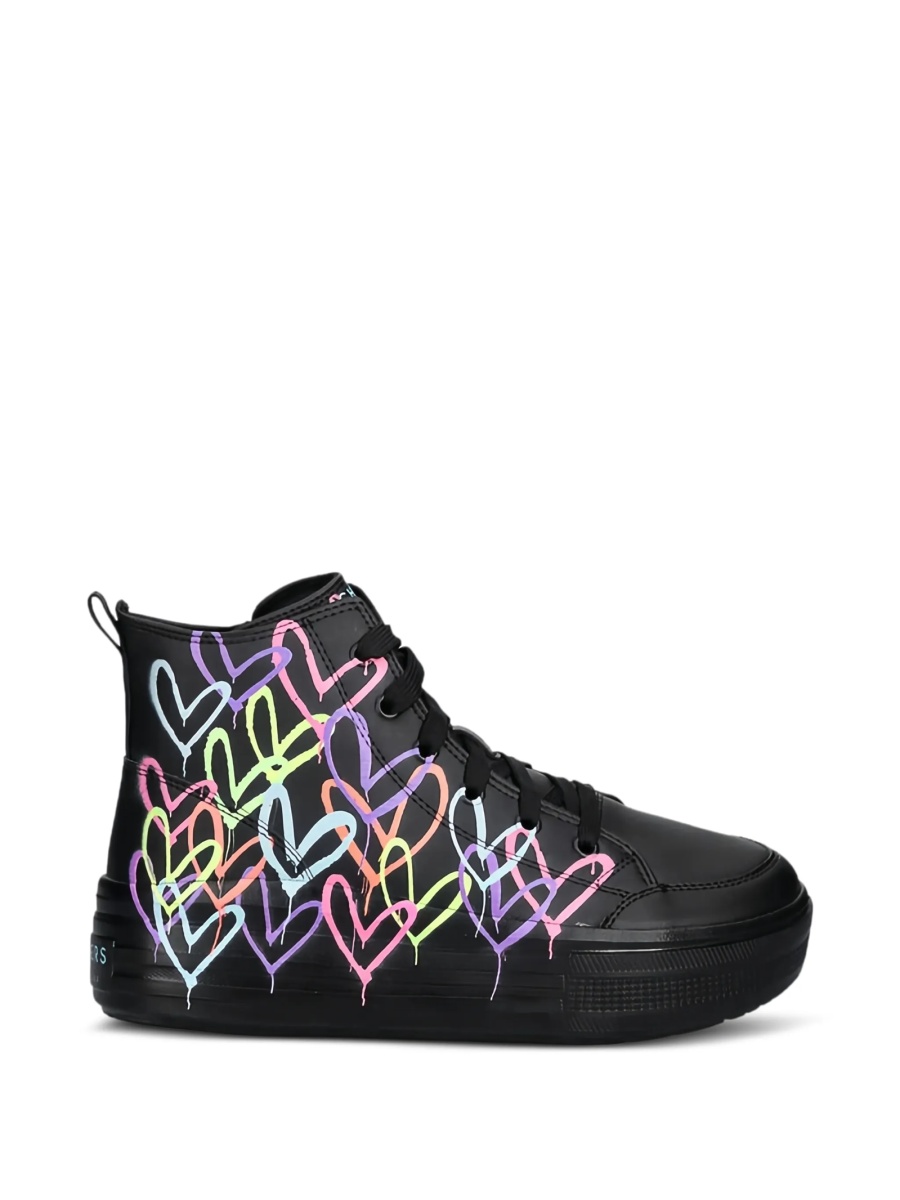 Sneakers SKECHERS negri din piele - Img 2