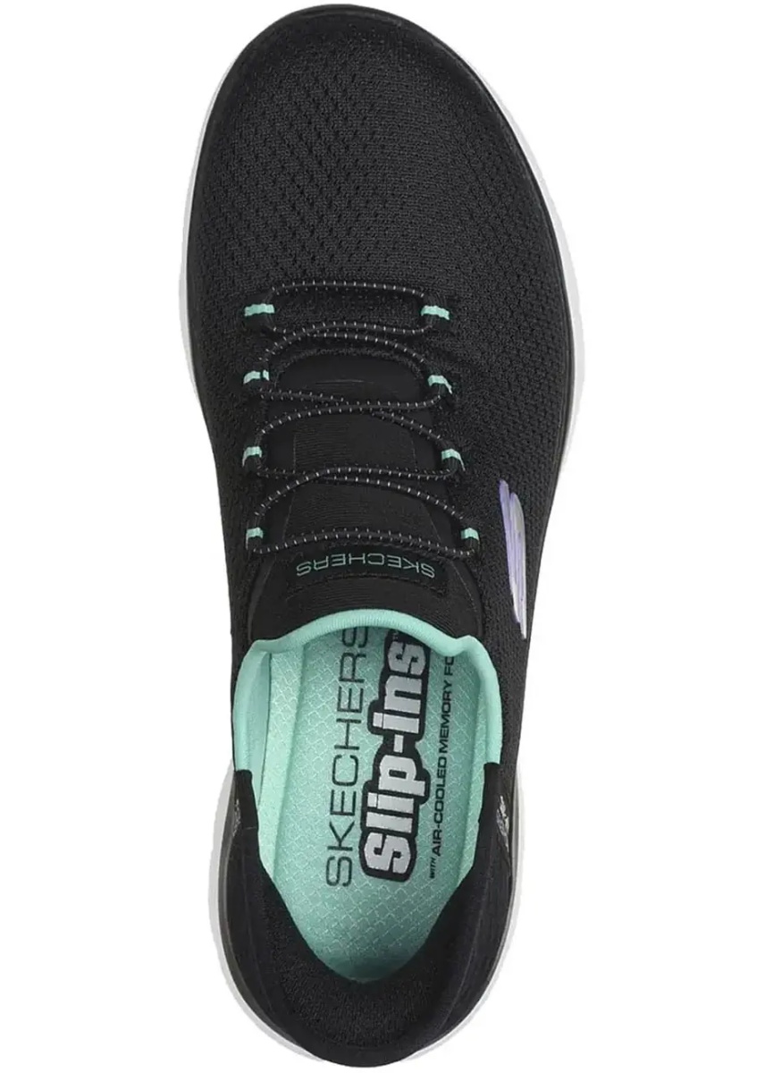 Sneakers Slip-ins Summits - Diamond Dream Black/Turquoise - Img 4