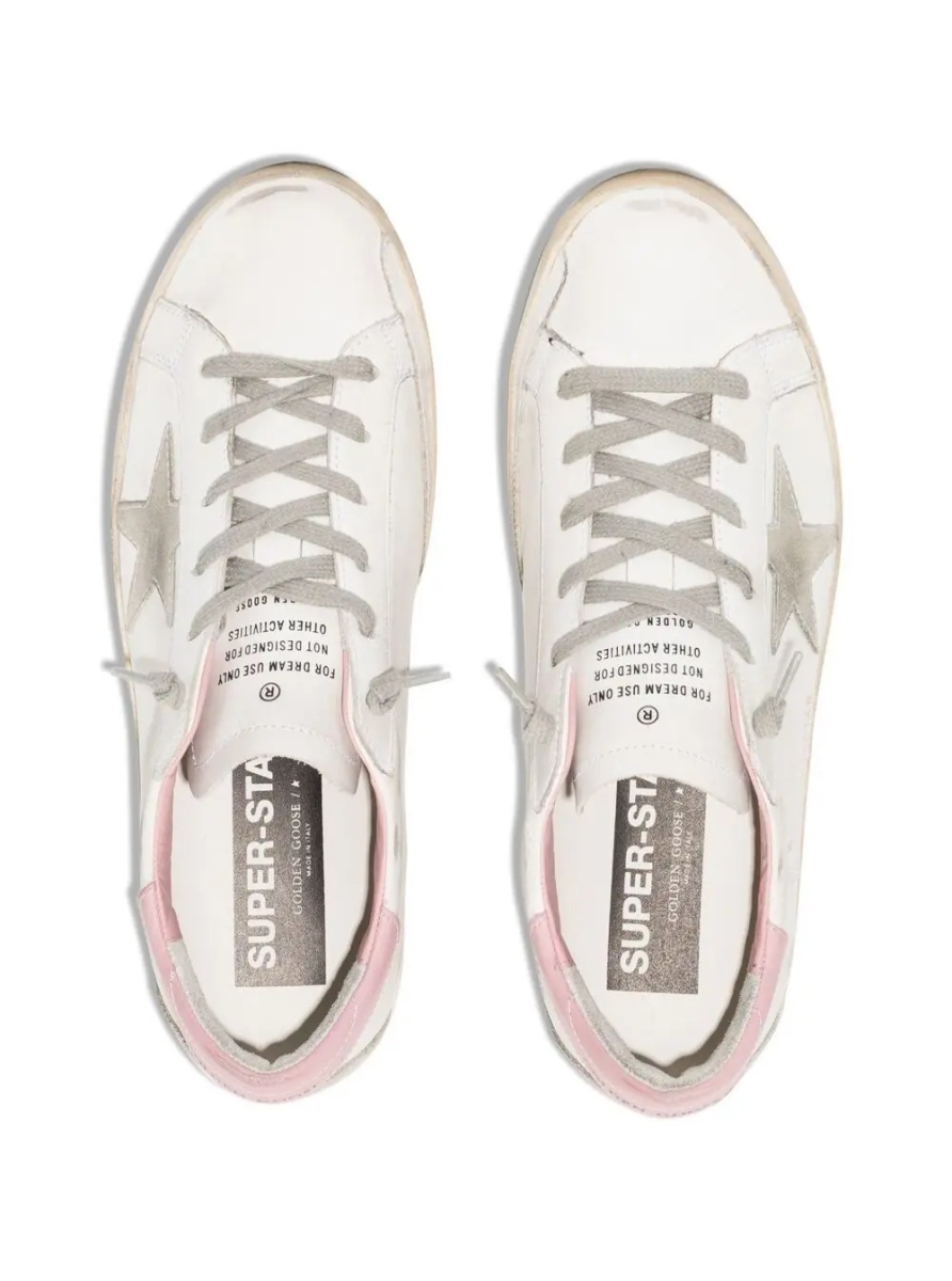 Sneakers Sneaker 'Superstar' Low Top with Worn Effect in White Leather for Women - Img 3