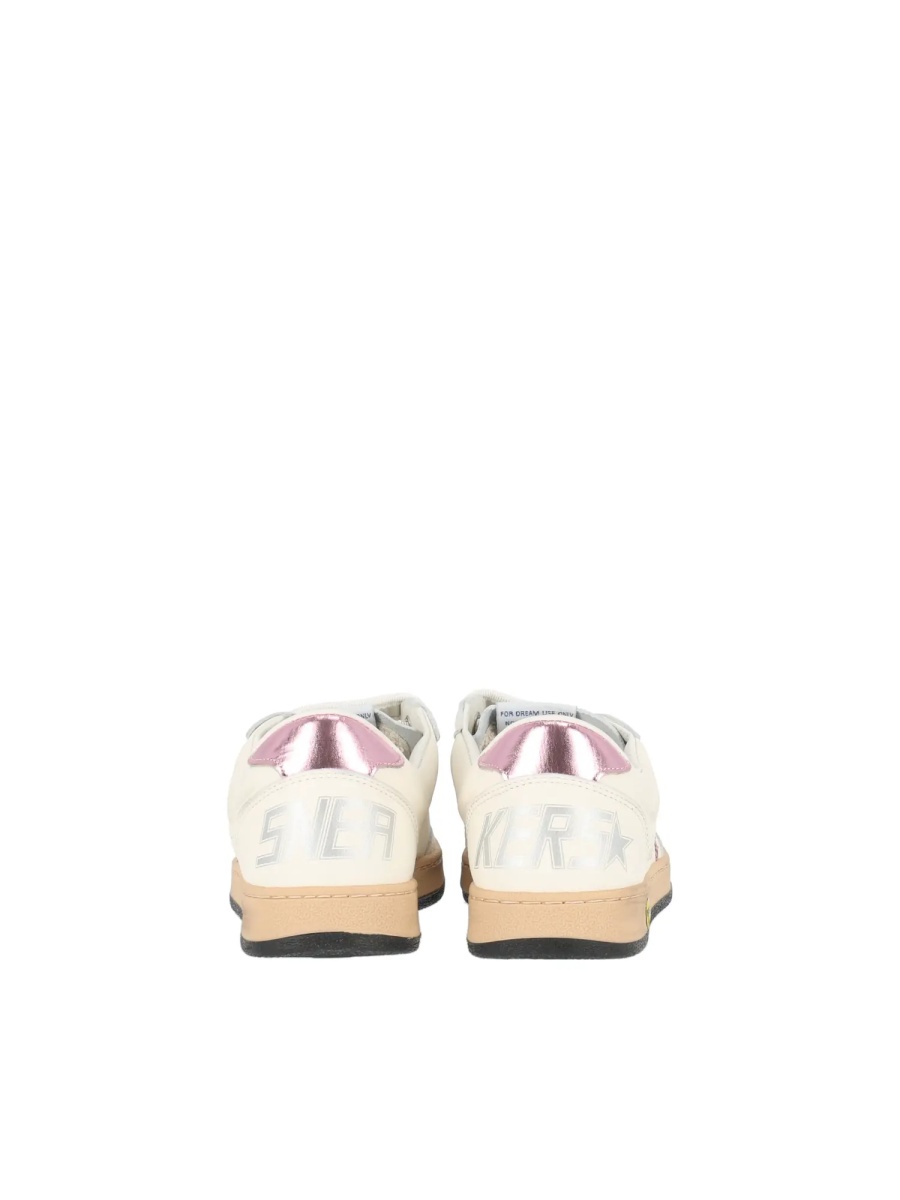 Sneakers SNEAKERS BALLSTAR STRAP NAPPA UPPER GLITTER STAR LAMINATED HEEL WHITE/BUBBLEGUM/LILAC - Img 4