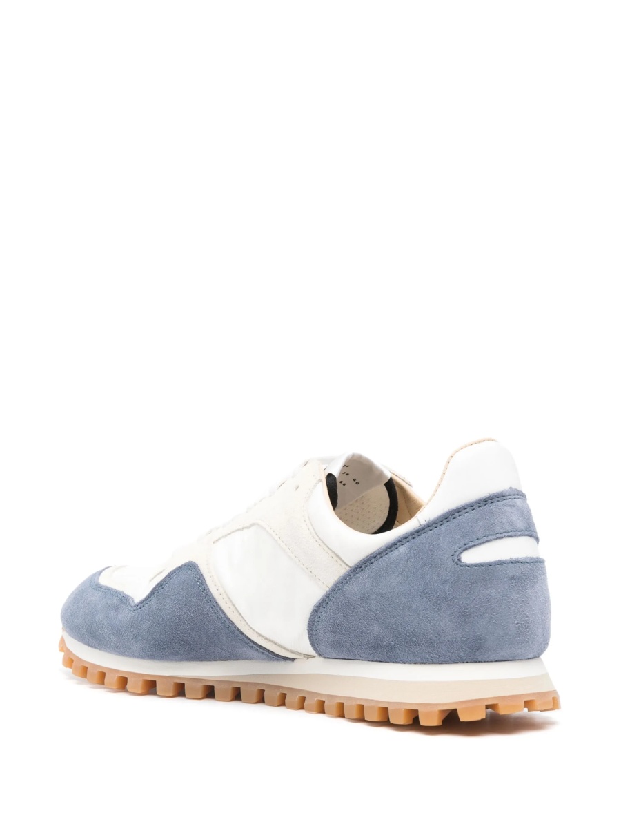 Sneakers SPALWART albastri din material textil si piele intoarsa - Img 3