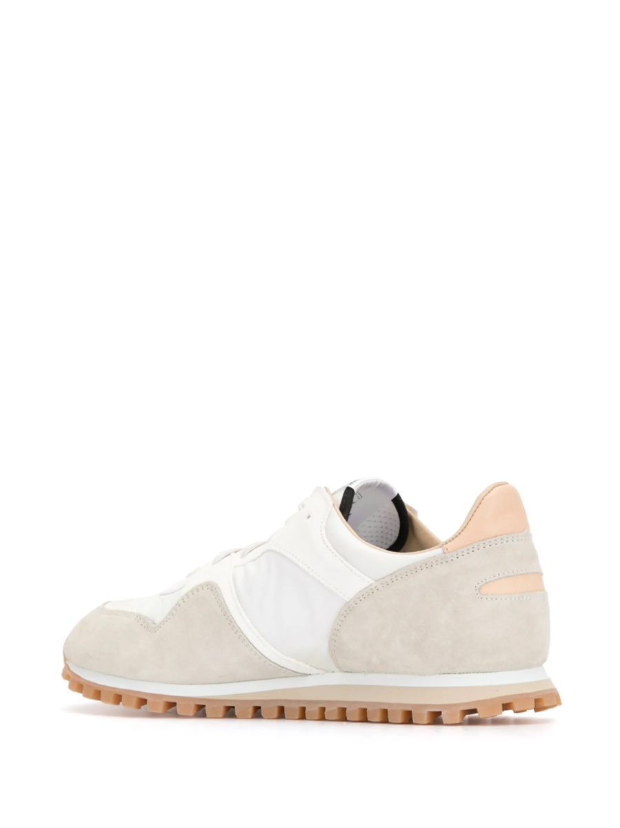 Sneakers SPALWART albi din bumbac si piele - Img 3
