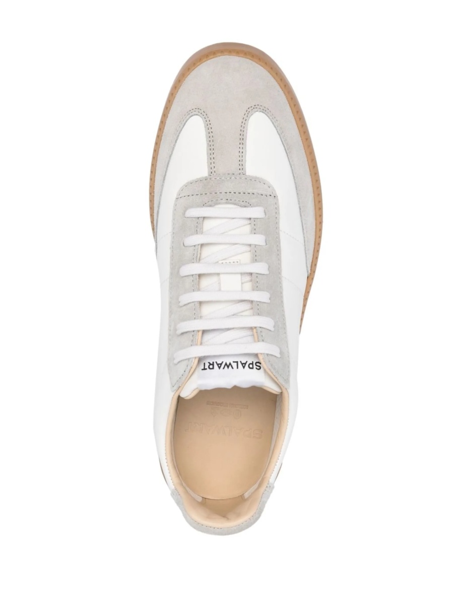 Sneakers SPALWART albi din piele - Img 4