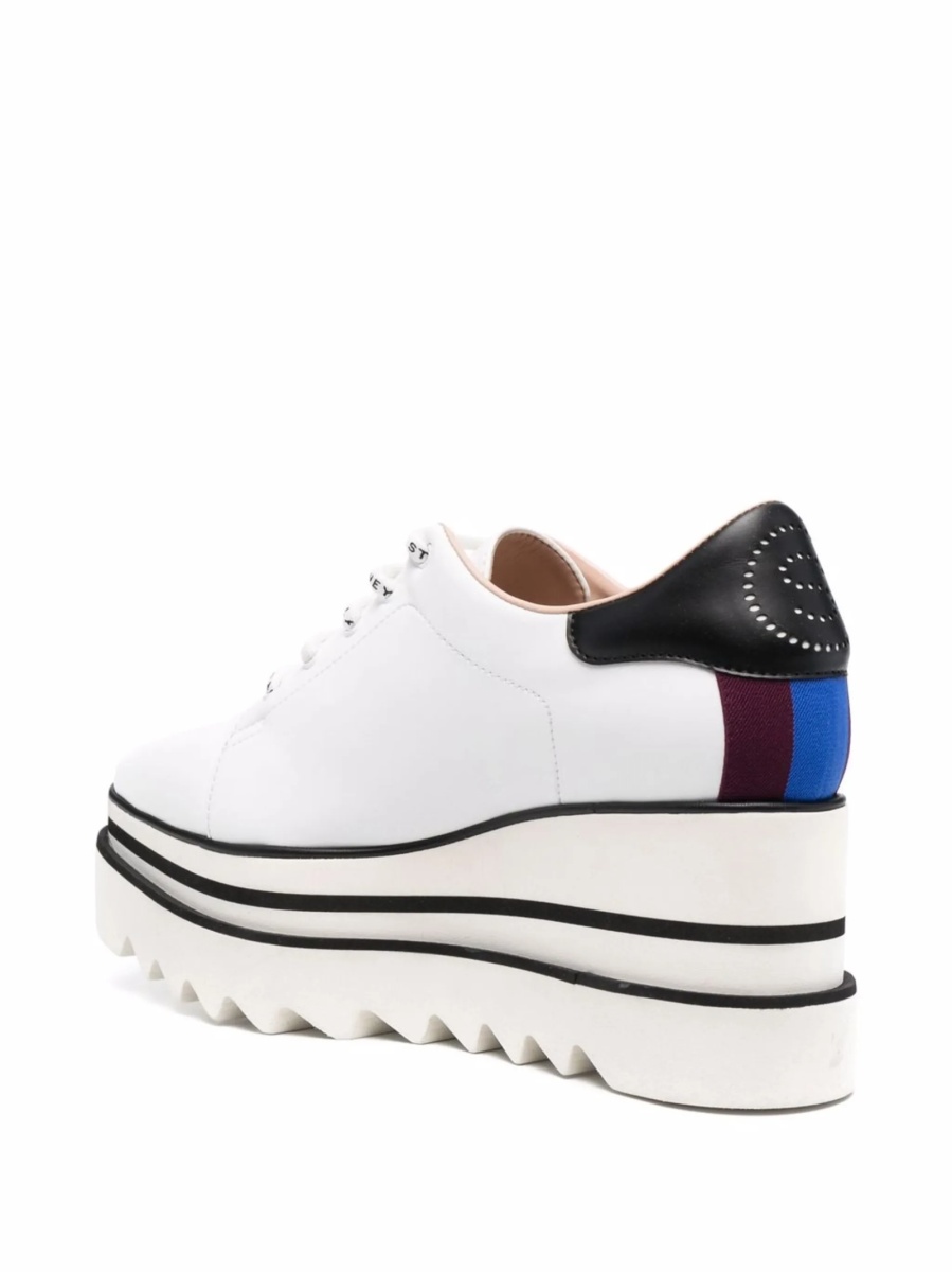 Sneakers Stella McCartney elyse albi din poliester reciclat si poliuretan - Img 3