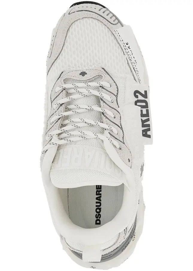 Sneakers Suede leather and mesh 'Faster' sneakers - Img 4
