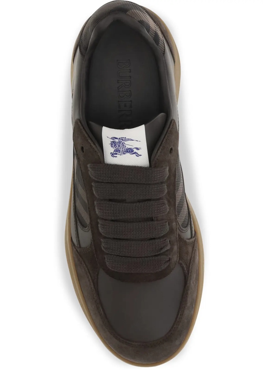 Sneakers Terrace Check leather and suede Sneakers - Img 4
