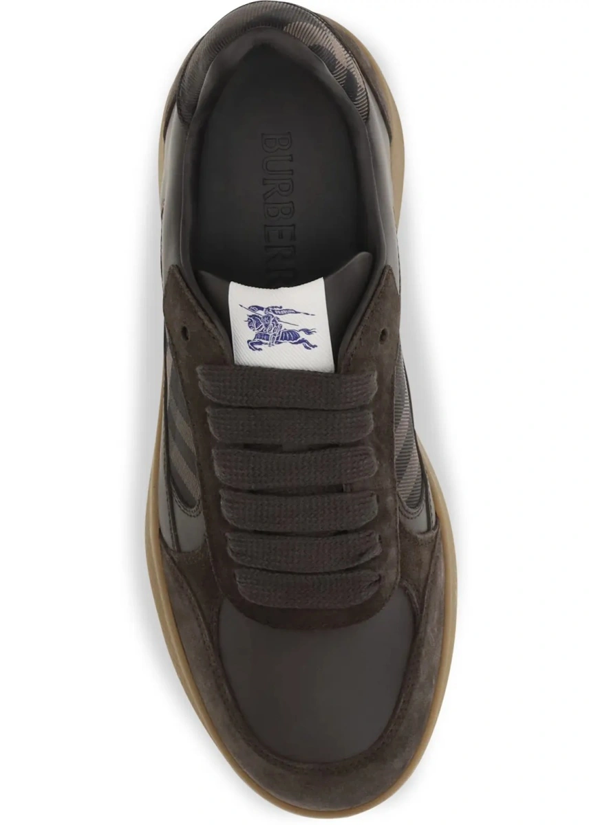 Sneakers Terrace Check leather and suede Sneakers - Img 4