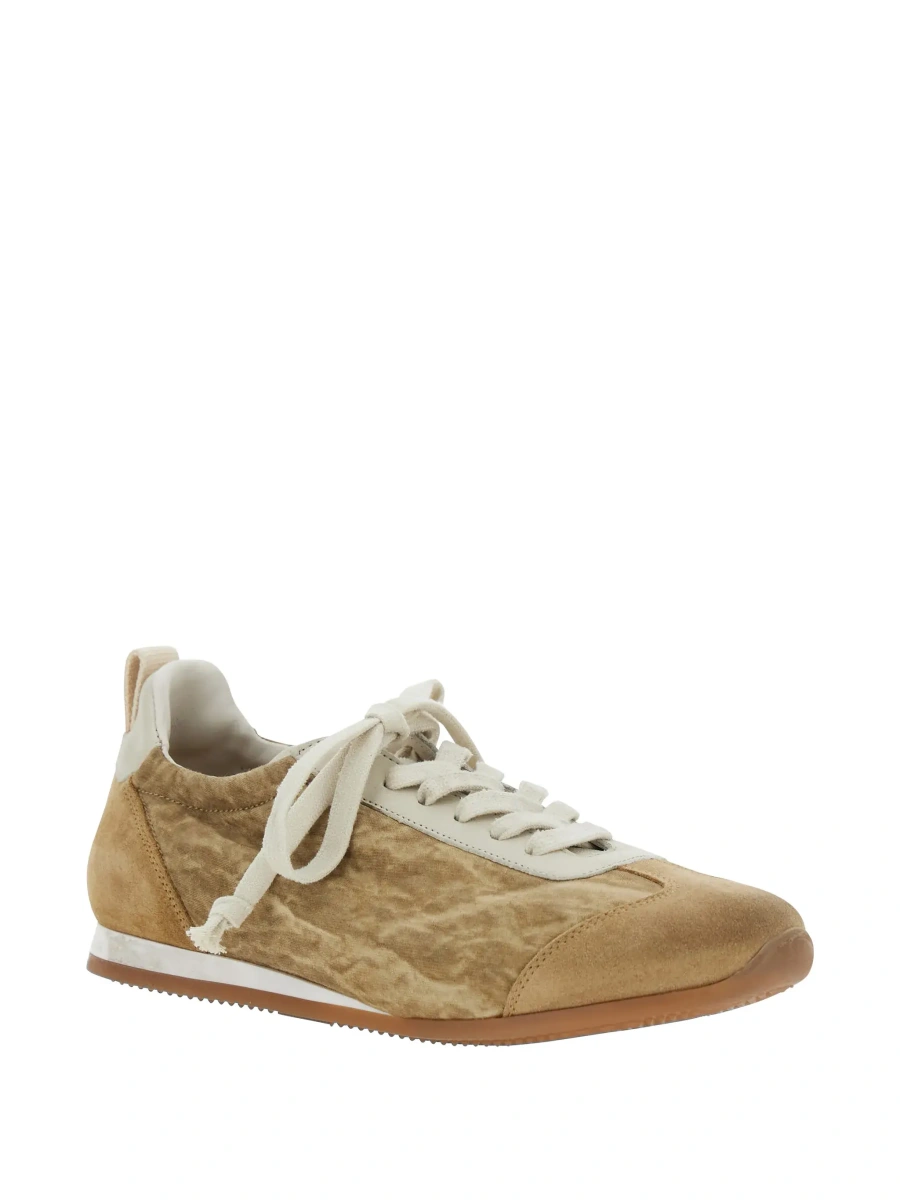 Sneakers UMA WANG bej din piele intoarsa ecologica - Img 5