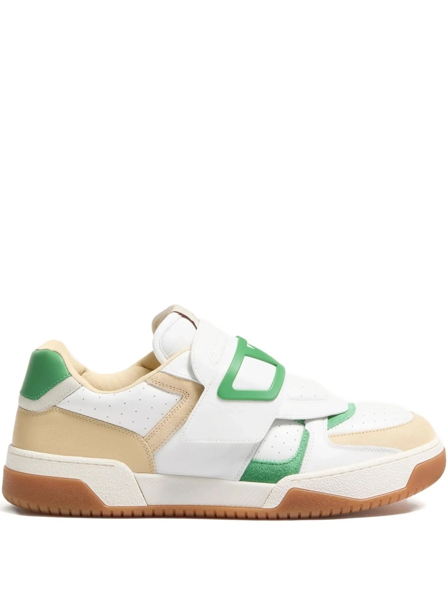 Sneakers Valentino Garavani albi din piele 'Joie de Jouer' - Img 9