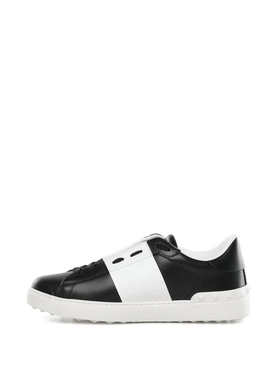 Sneakers Valentino Garavani albi din piele 'Open' - Img 8