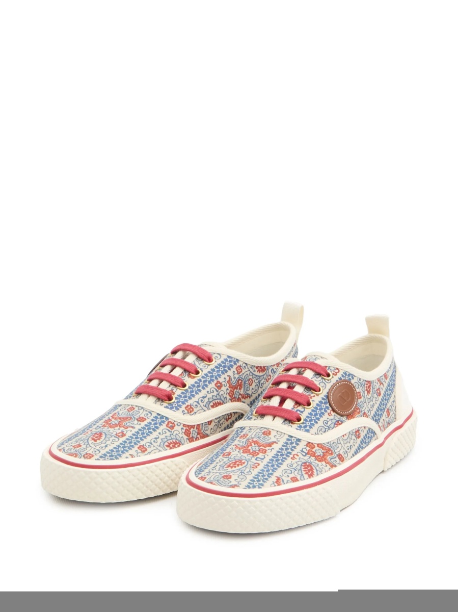 Sneakers Valentino Garavani neutri din bumbac - Img 2