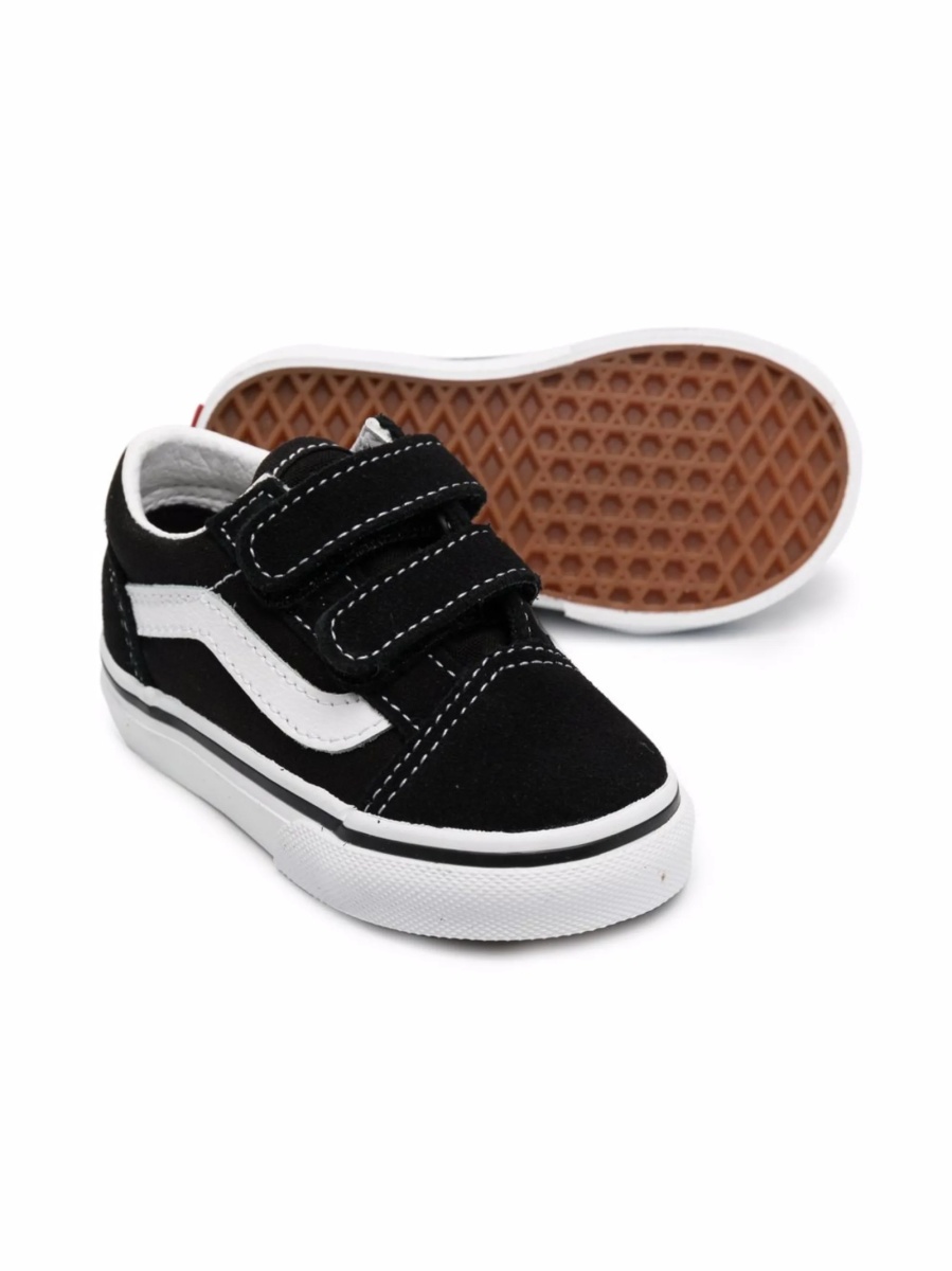 Sneakers Vans negri din material textil si piele - Img 2