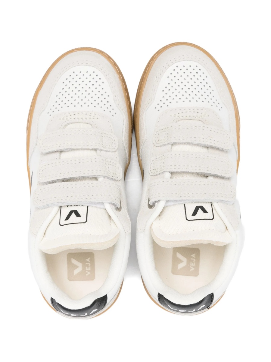 Sneakers VEJA albi din piele si piele intoarsa - Img 3