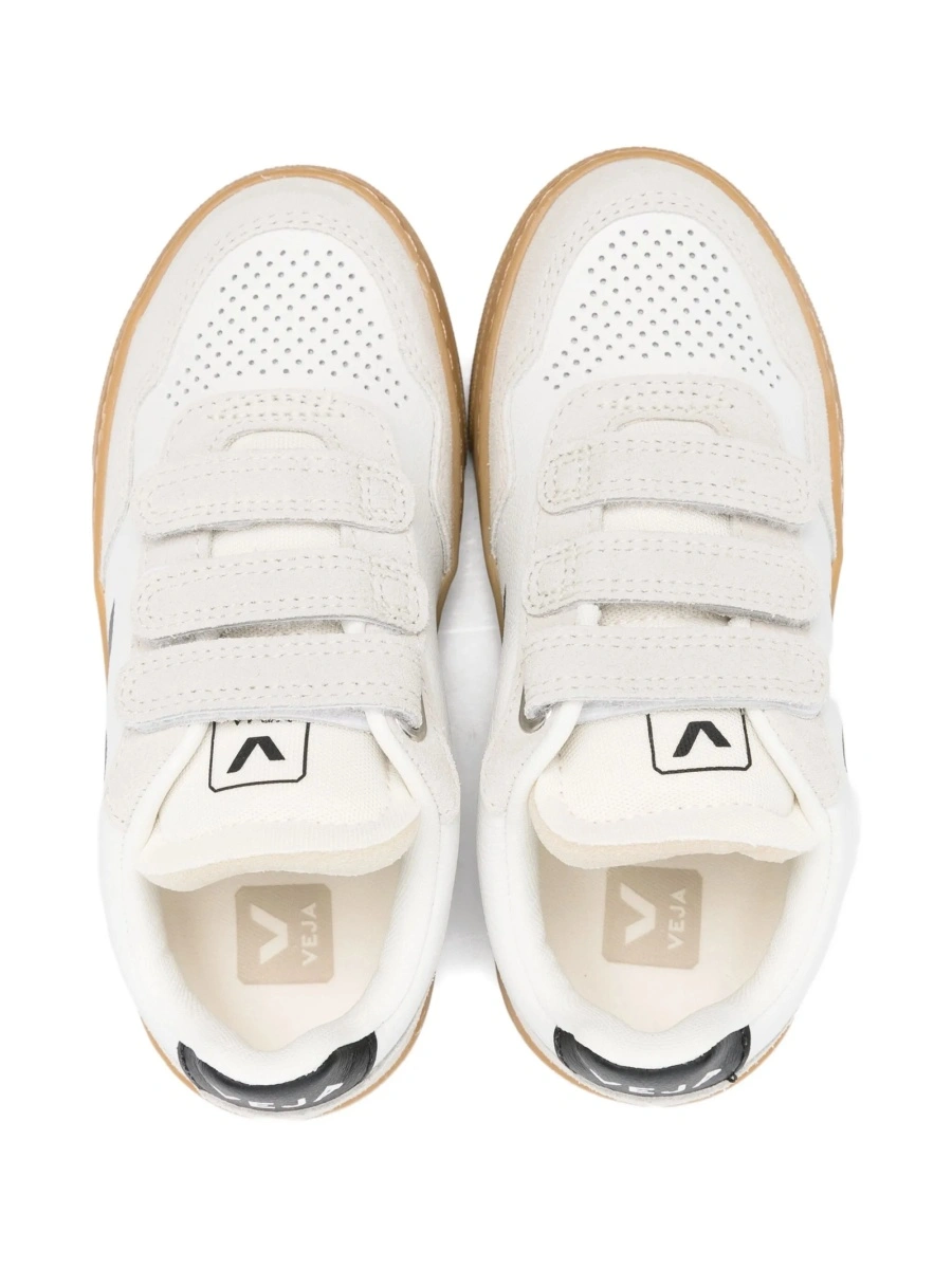 Sneakers VEJA albi din piele si piele intoarsa - Img 3