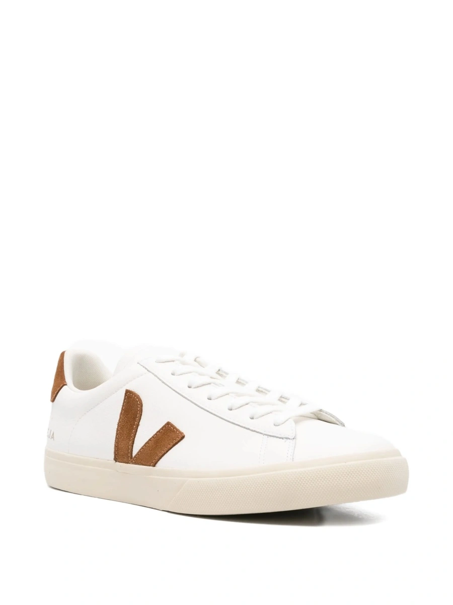 Sneakers VEJA albi din piele si piele intoarsa - Img 2
