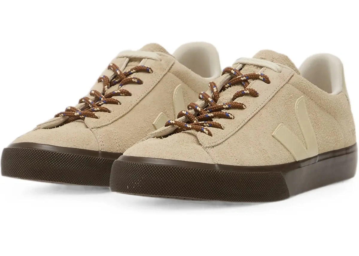 Sneakers VEJA multicolor din piele intoarsa - Img 5