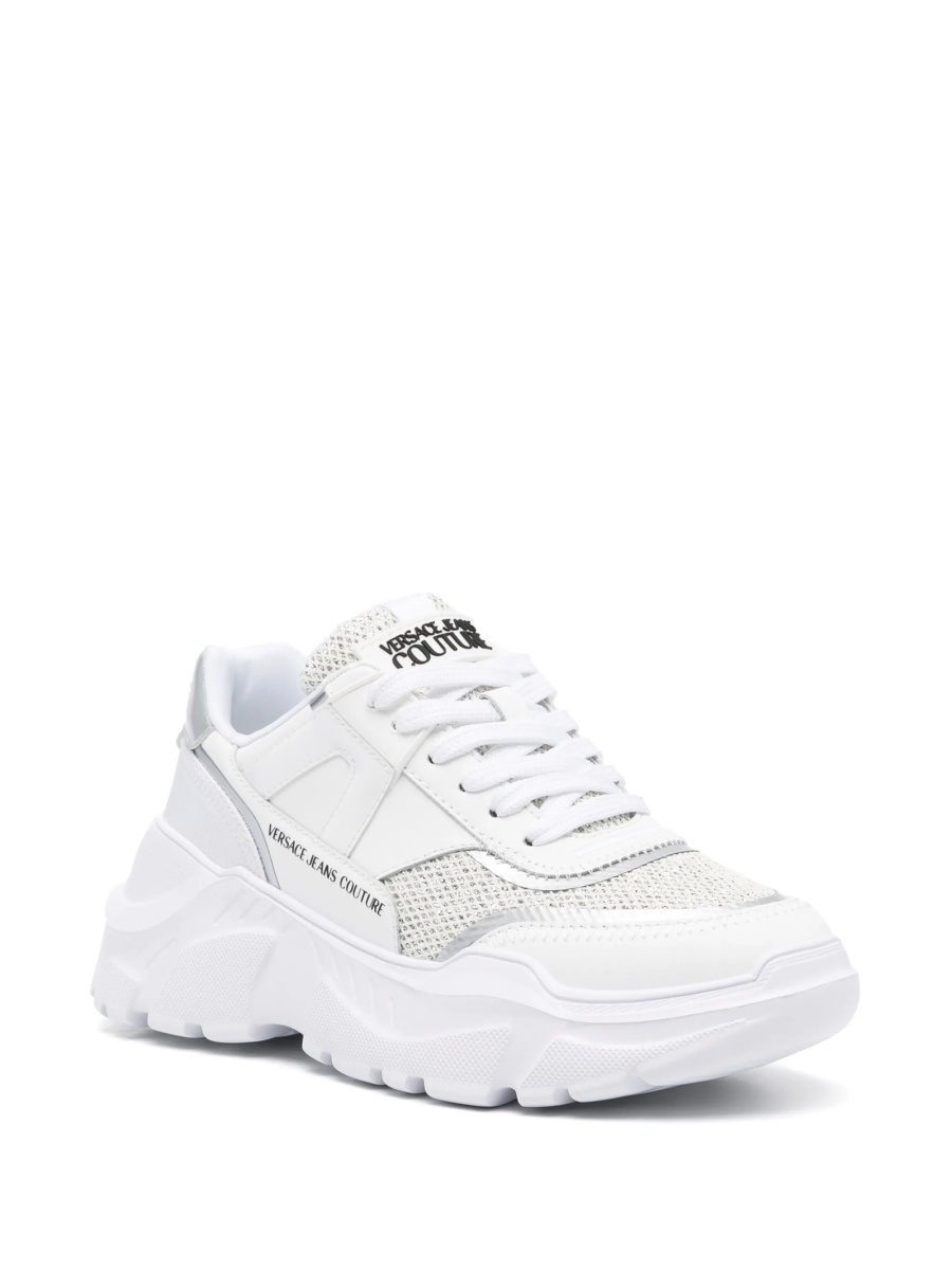 Sneakers Versace Jeans Couture albi din material textil si poliuretan - Img 2
