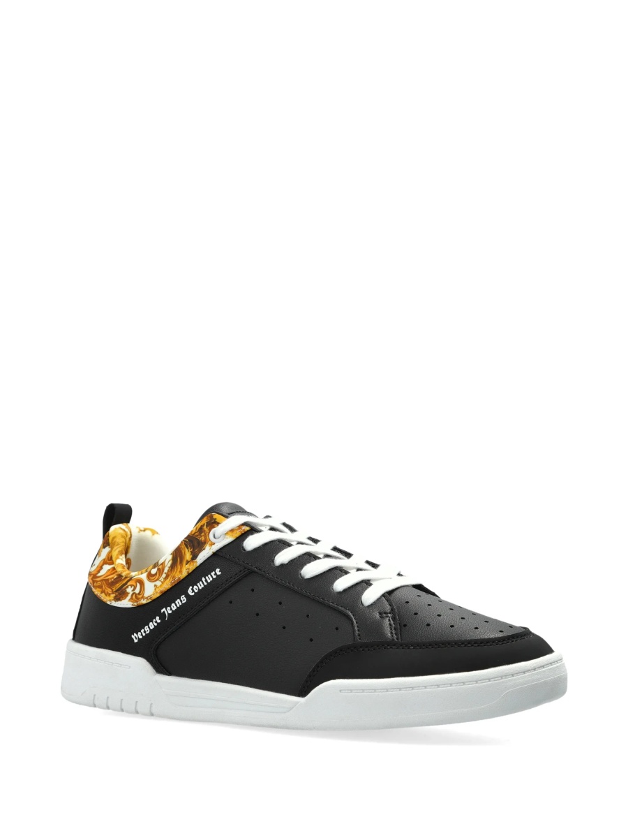 Sneakers Versace Jeans Couture negri din piele - Img 2