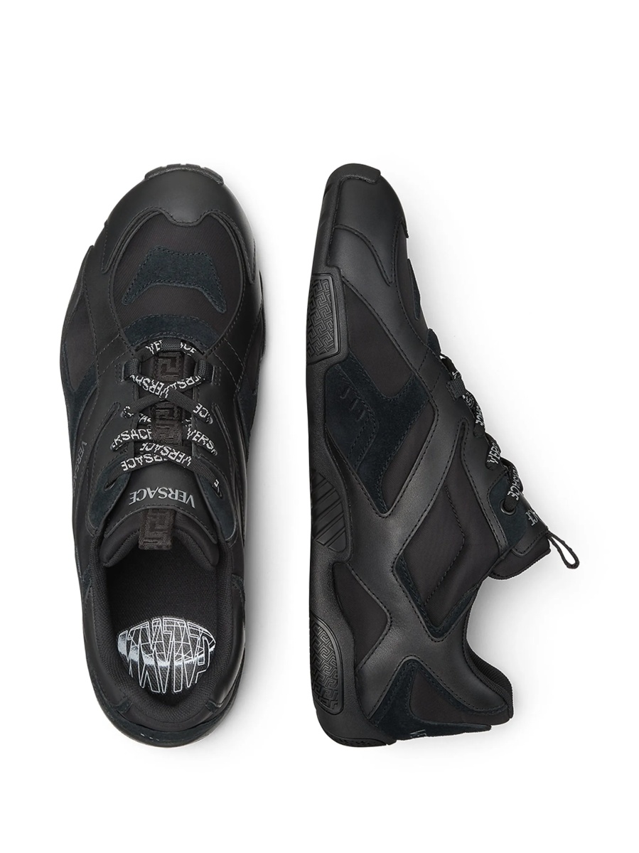 Sneakers Versace negri din piele - Img 3