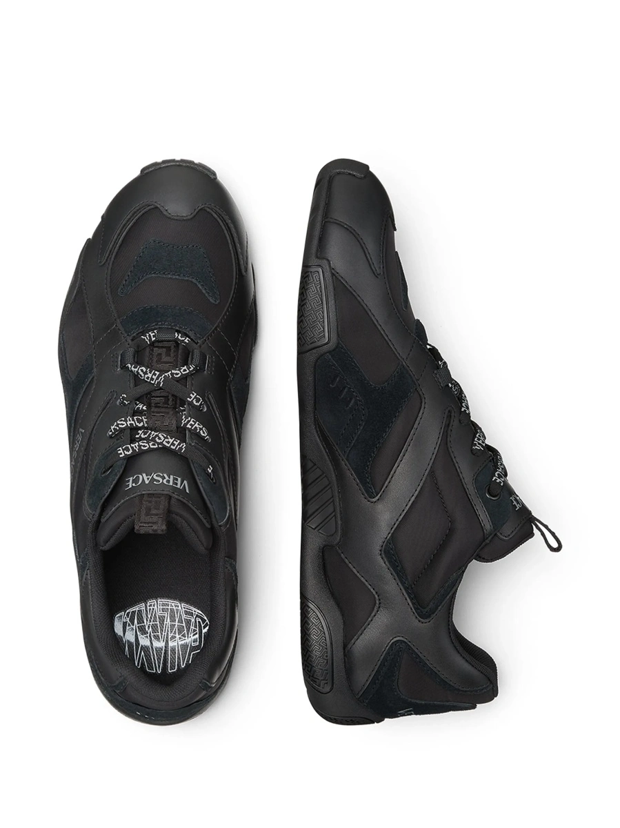 Sneakers Versace negri din piele - Img 3