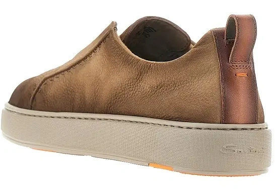 Sneakers Vintage effect leather slip-on sneakers - Img 3