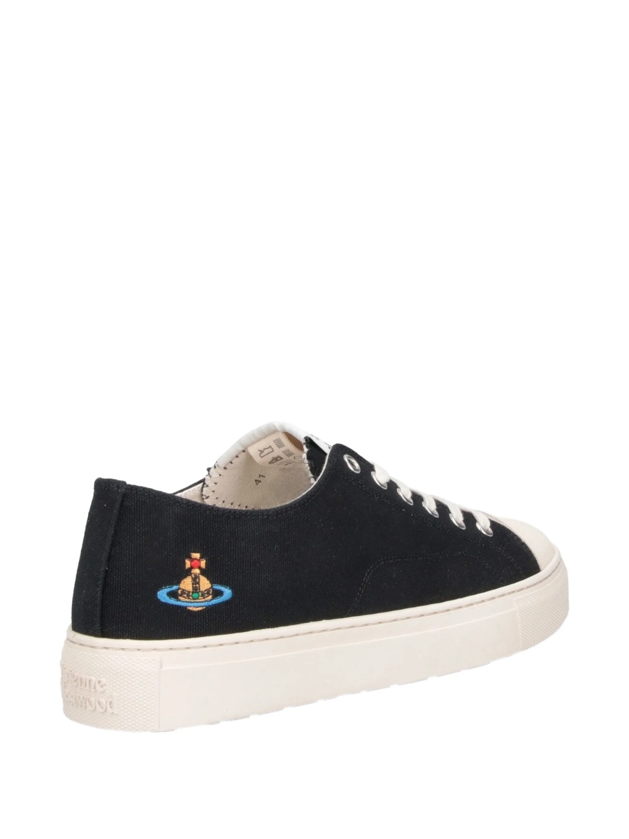 Sneakers Vivienne Westwood negri din material textil - Img 3