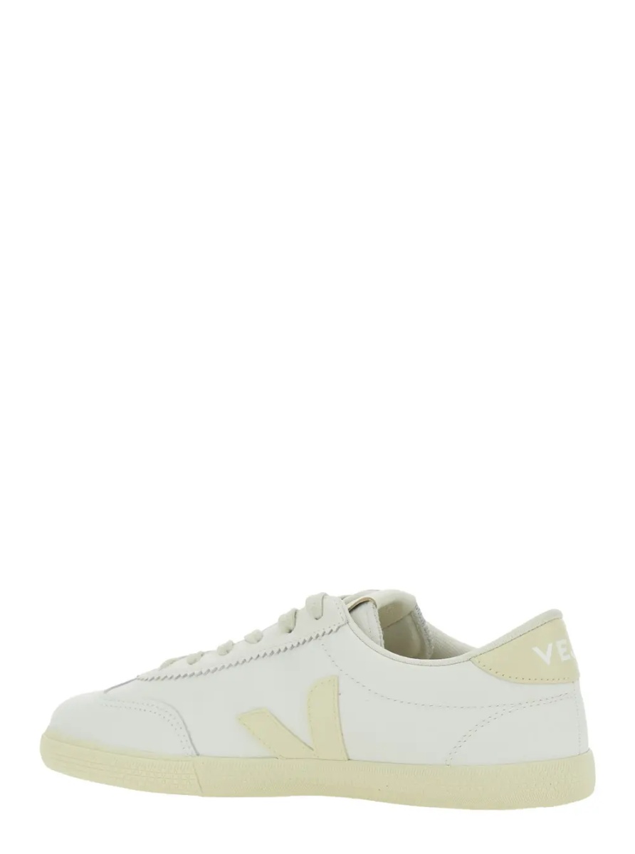 Sneakers 'Volley' White Low Top Sneakers with Embossed Logo on the Side and Logo Lettering on the Rear in Leather Unisex - Img 3