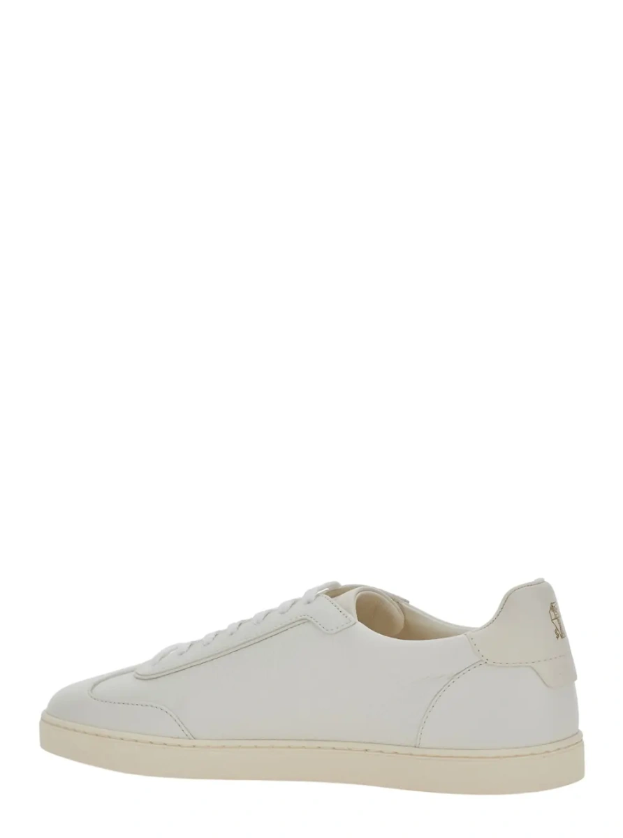 Sneakers White sneakers with embossed logo on the back in leather men - Img 3