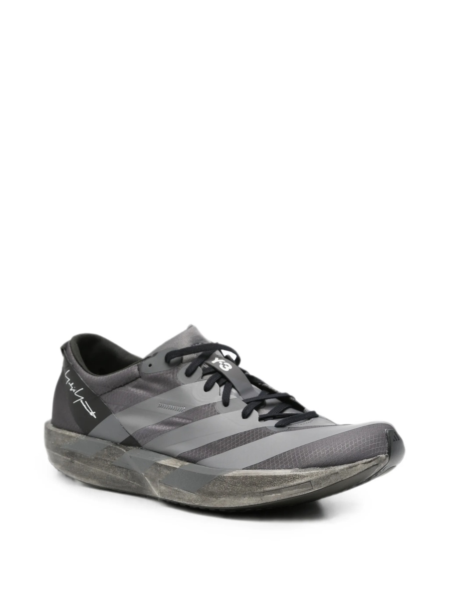 Sneakers Y-3 gri din poliuretan - Img 2