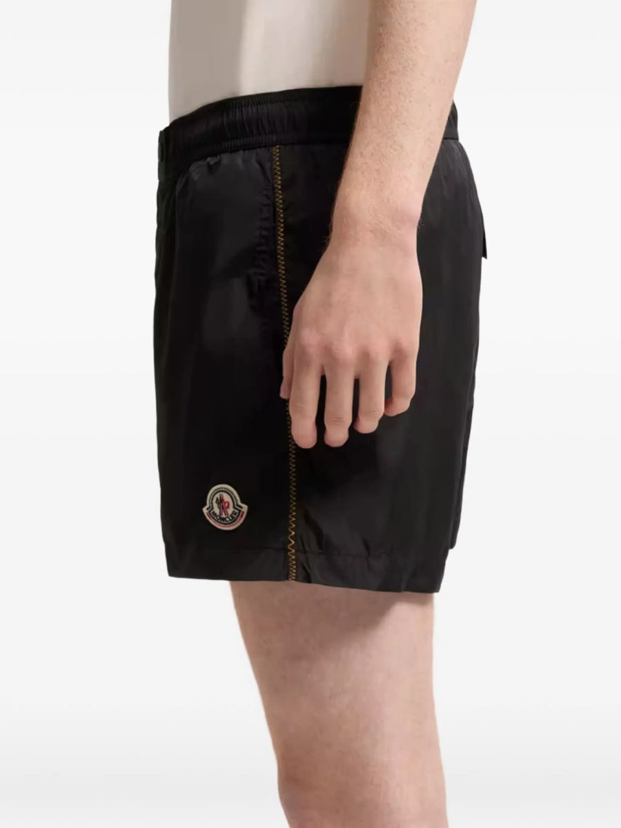 Sort de baie Moncler negru din poliamida - Img 2