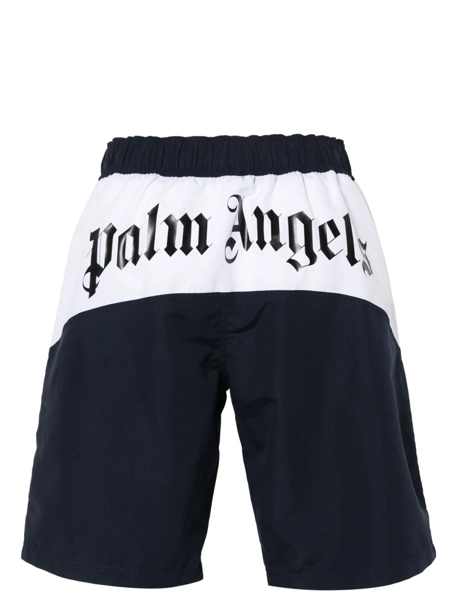 Sort de baie Palm Angels albastru din polyester - Img 2
