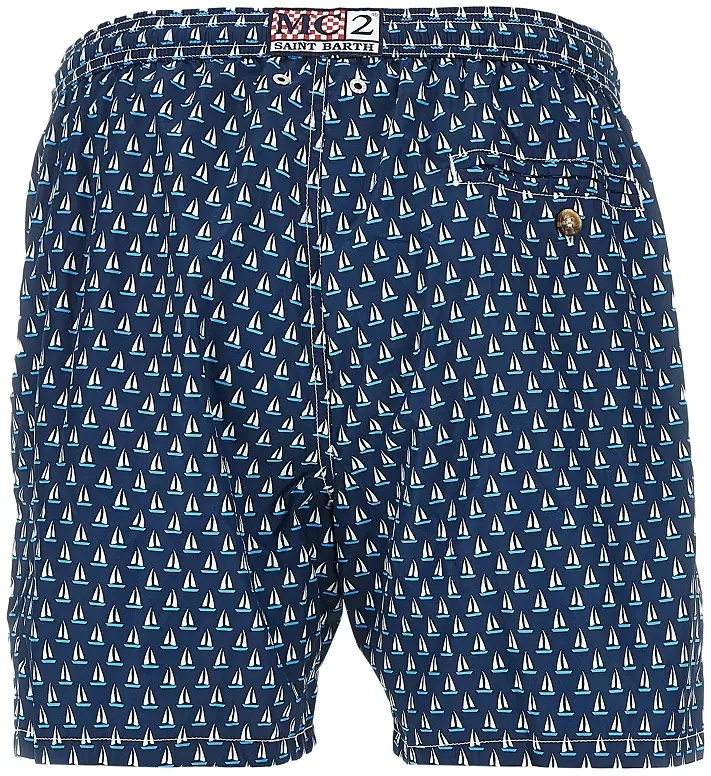Sorturi Regular Sail printed swim shorts - Img 3