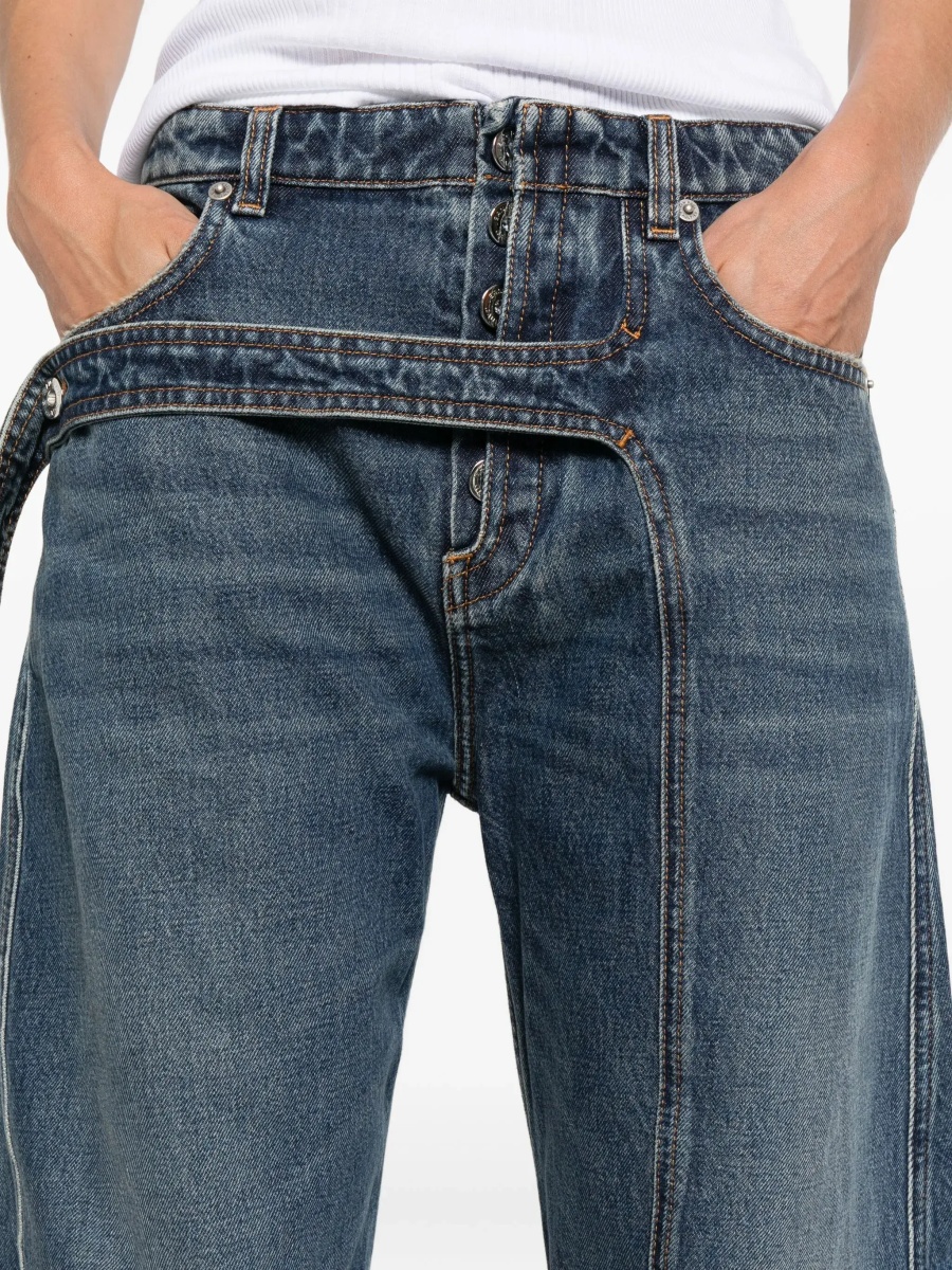Strap Jeans In Denim - Img 5