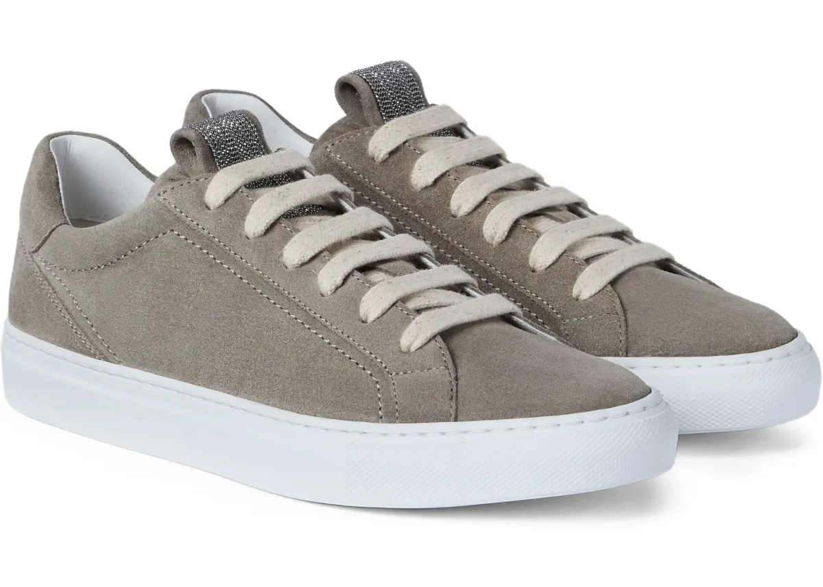 Suede Sneakers with Precious Loop - Img 2
