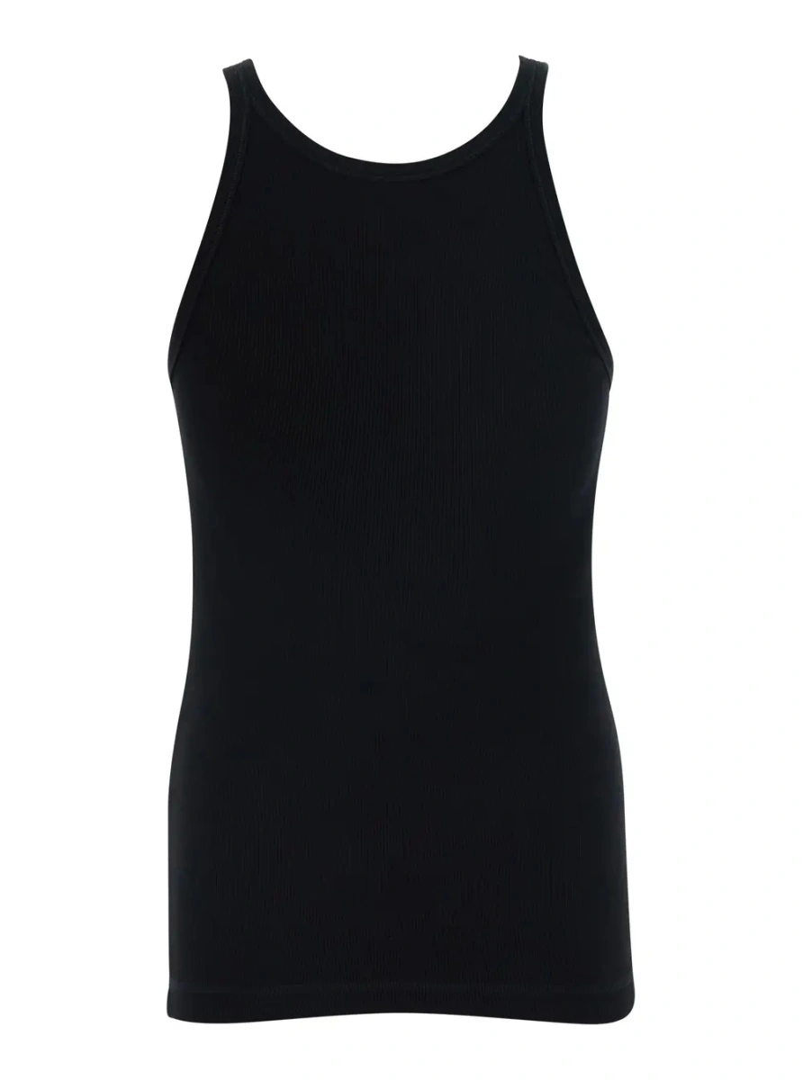 Top Dolce &amp; Gabbana negru din bumbac - Img 2