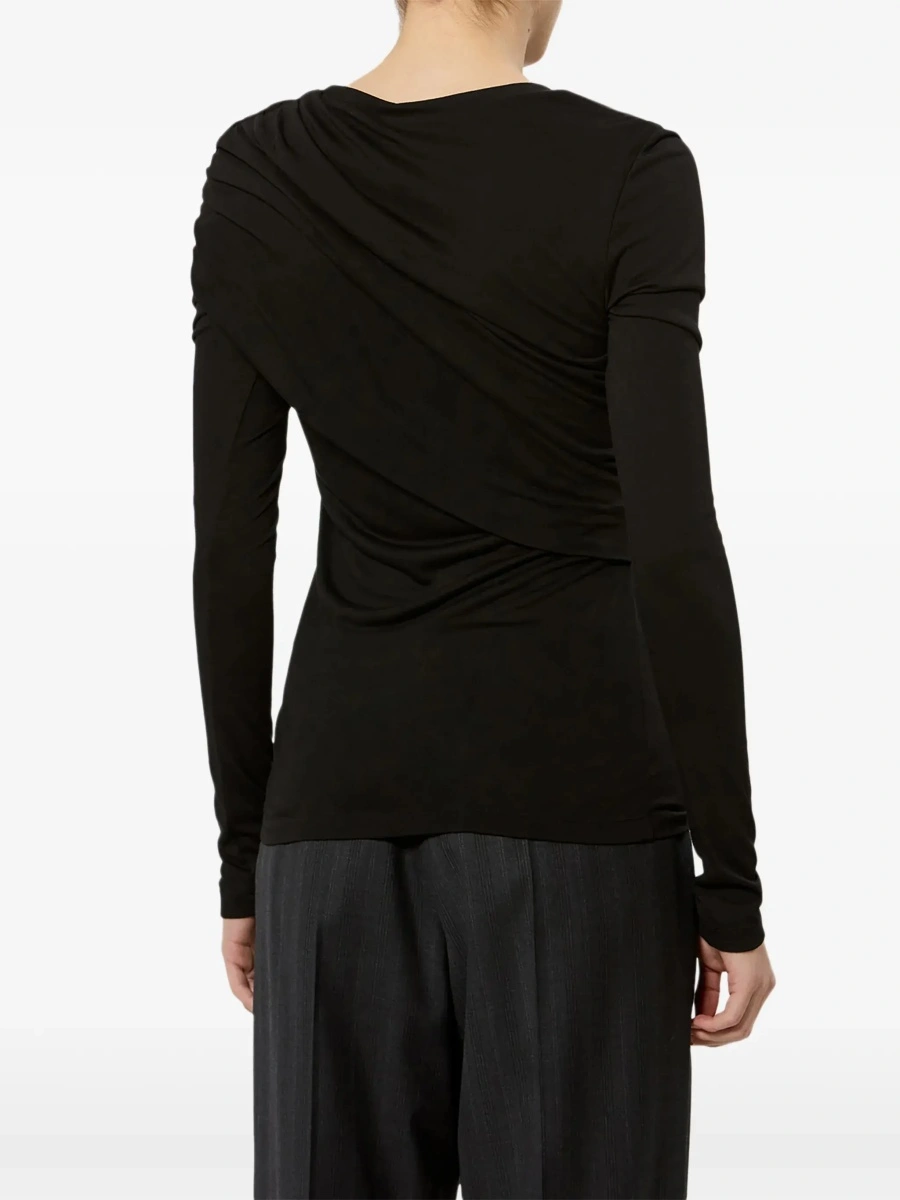 Top Isabel Marant negru din vascoza - Img 6