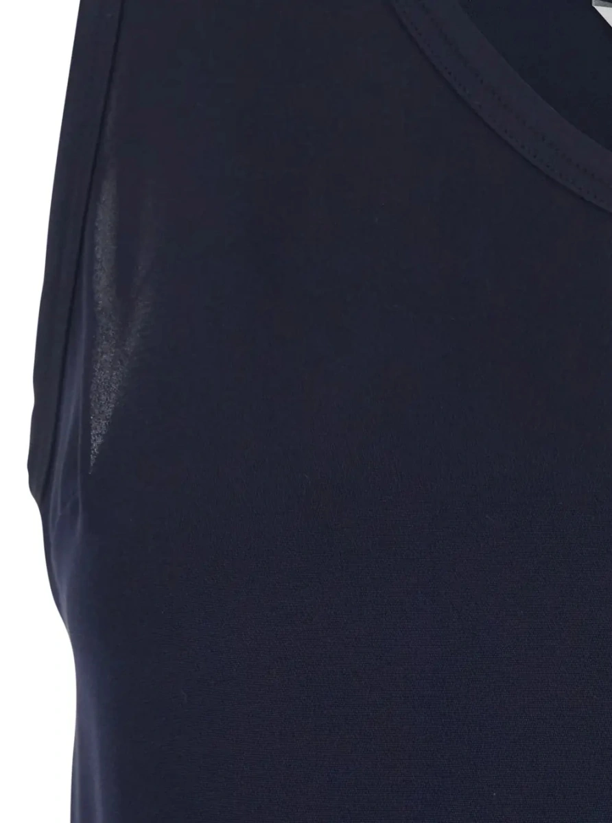 Top Max Mara albastru din matase - Img 3
