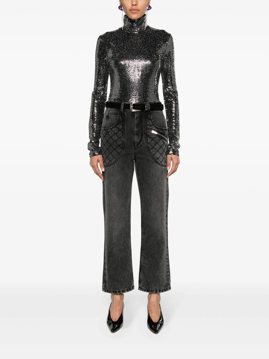 Top tricotat Isabel Marant negru - Img 2