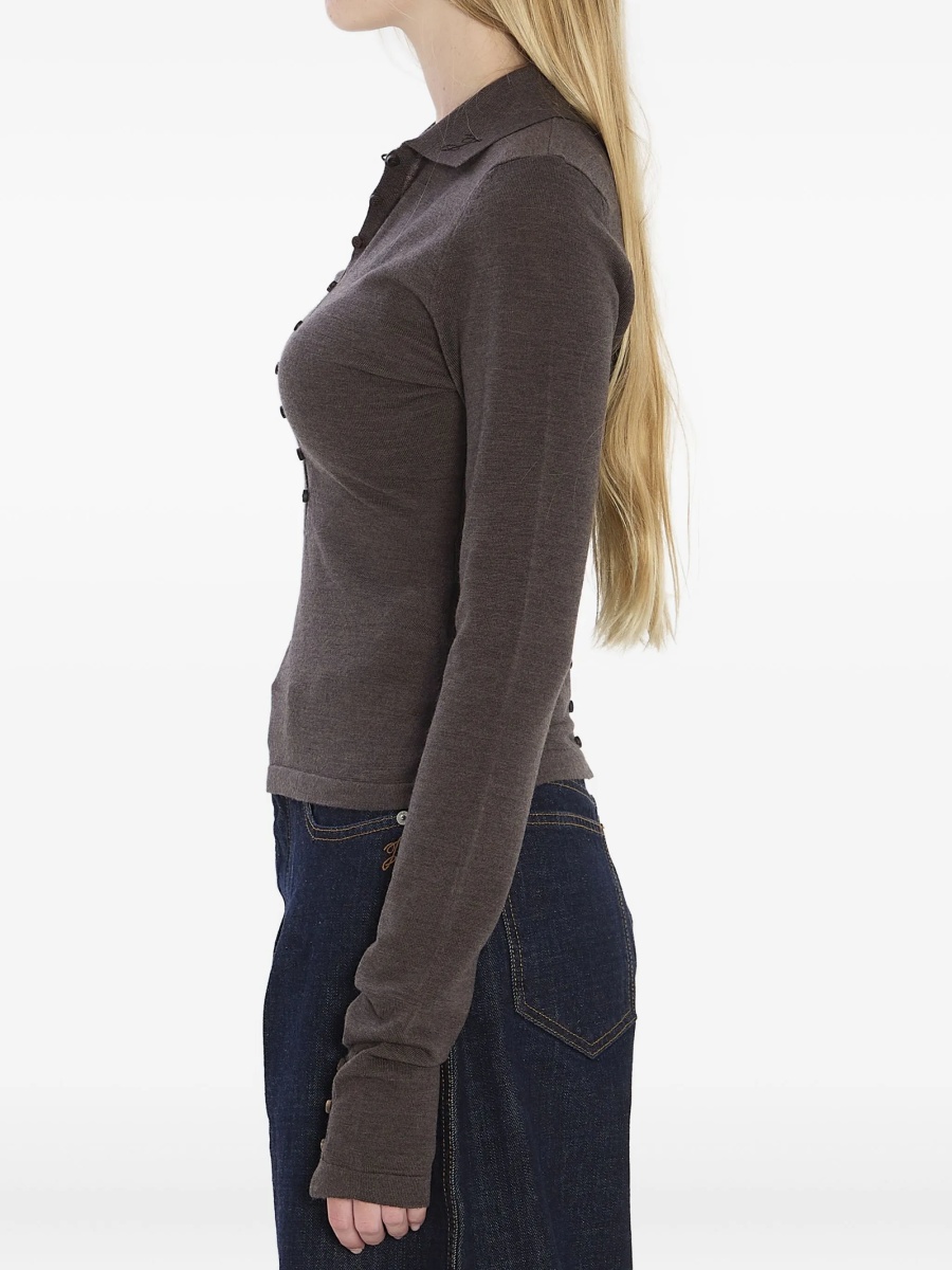Top tricotat JACQUEMUS maro - Img 4