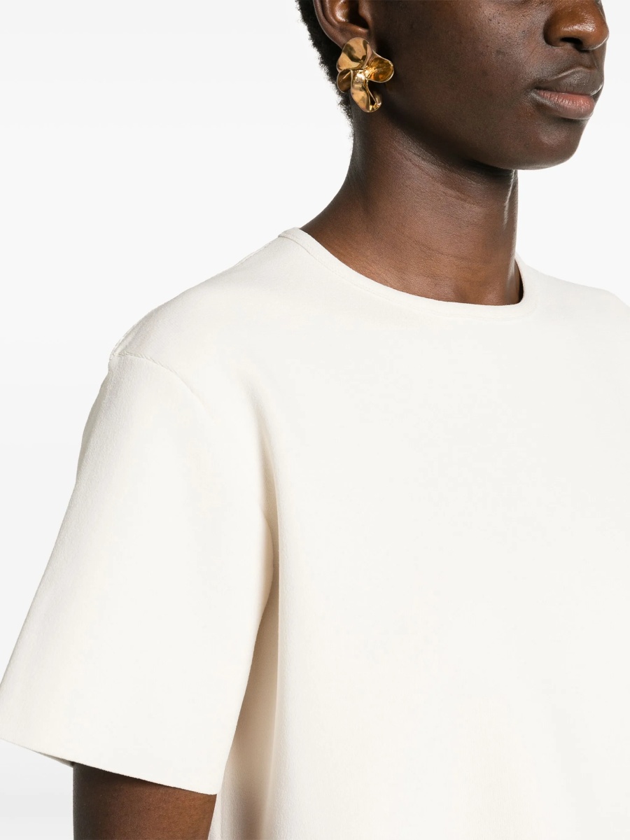 Top tricotat Jil Sander alb - Img 5