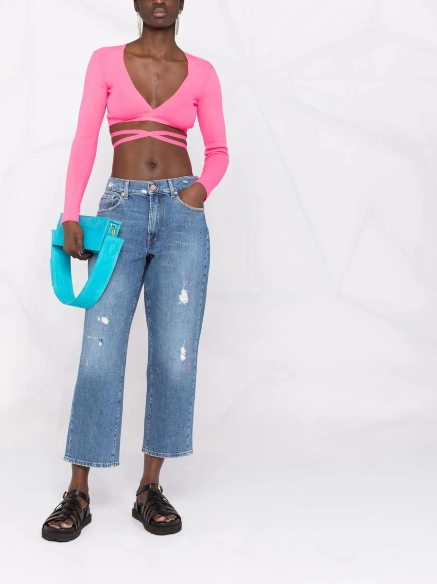 Top tricotat MSGM roz - Img 2