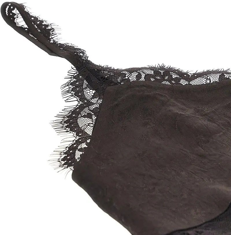 Topuri Jacquard and lace lingerie top - Img 2