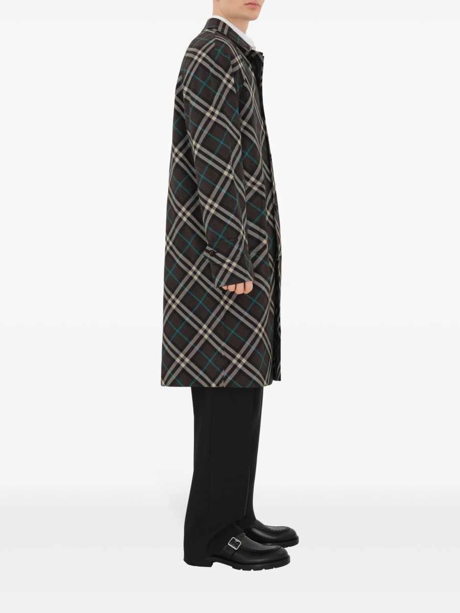 Trenci Burberry maro din polyester si corn - Img 3