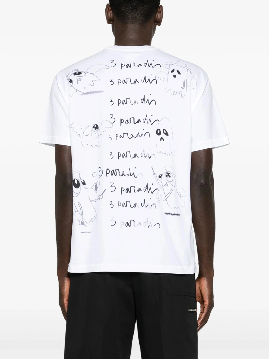 Tricou 3.PARADIS alb - Img 4