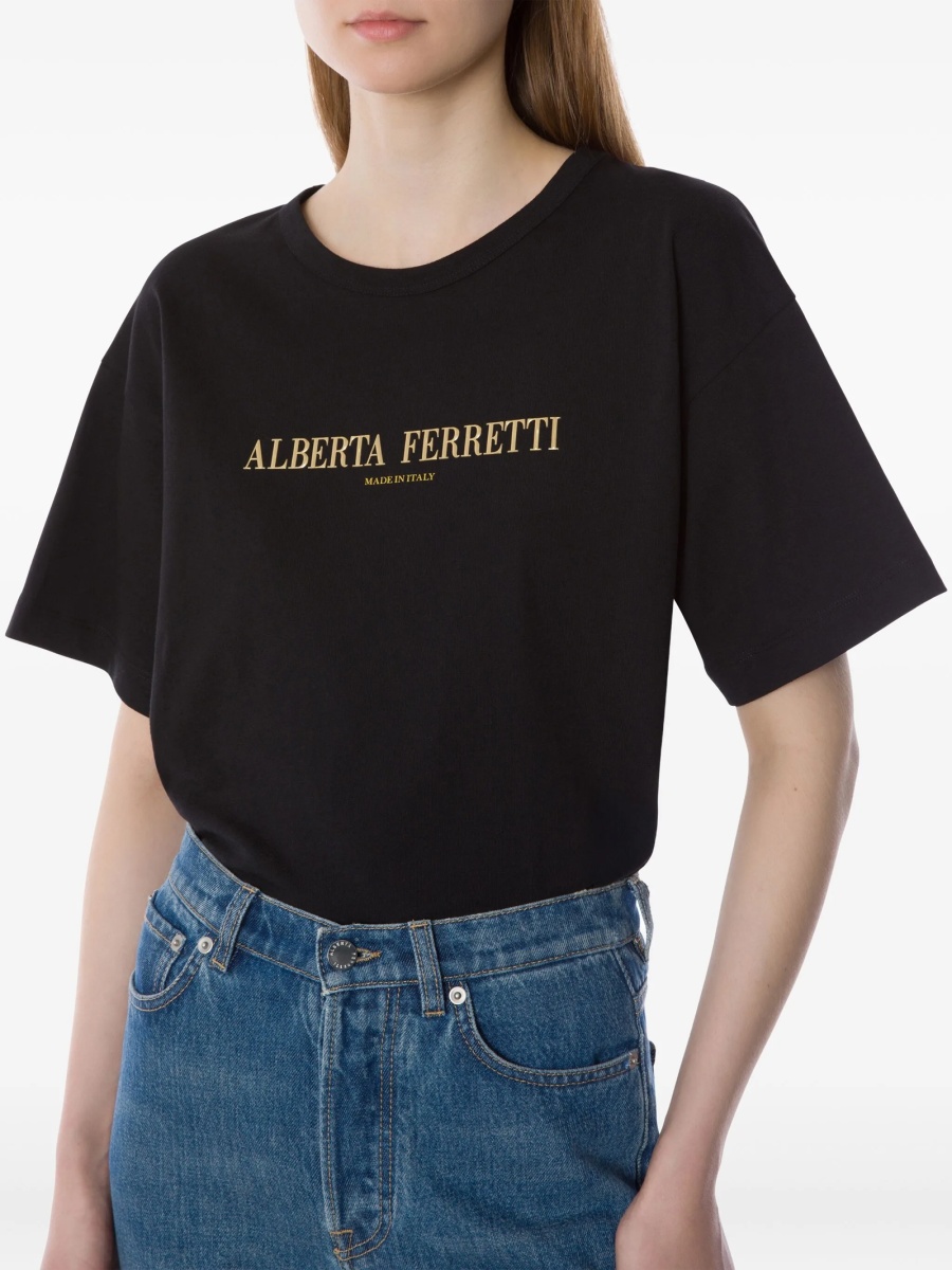 Tricou Alberta Ferretti negru - Img 4