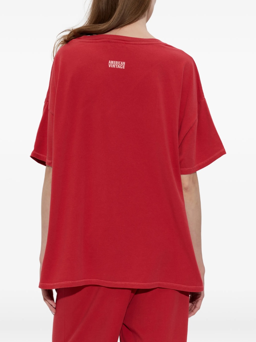 Tricou American Vintage rosu - Img 4