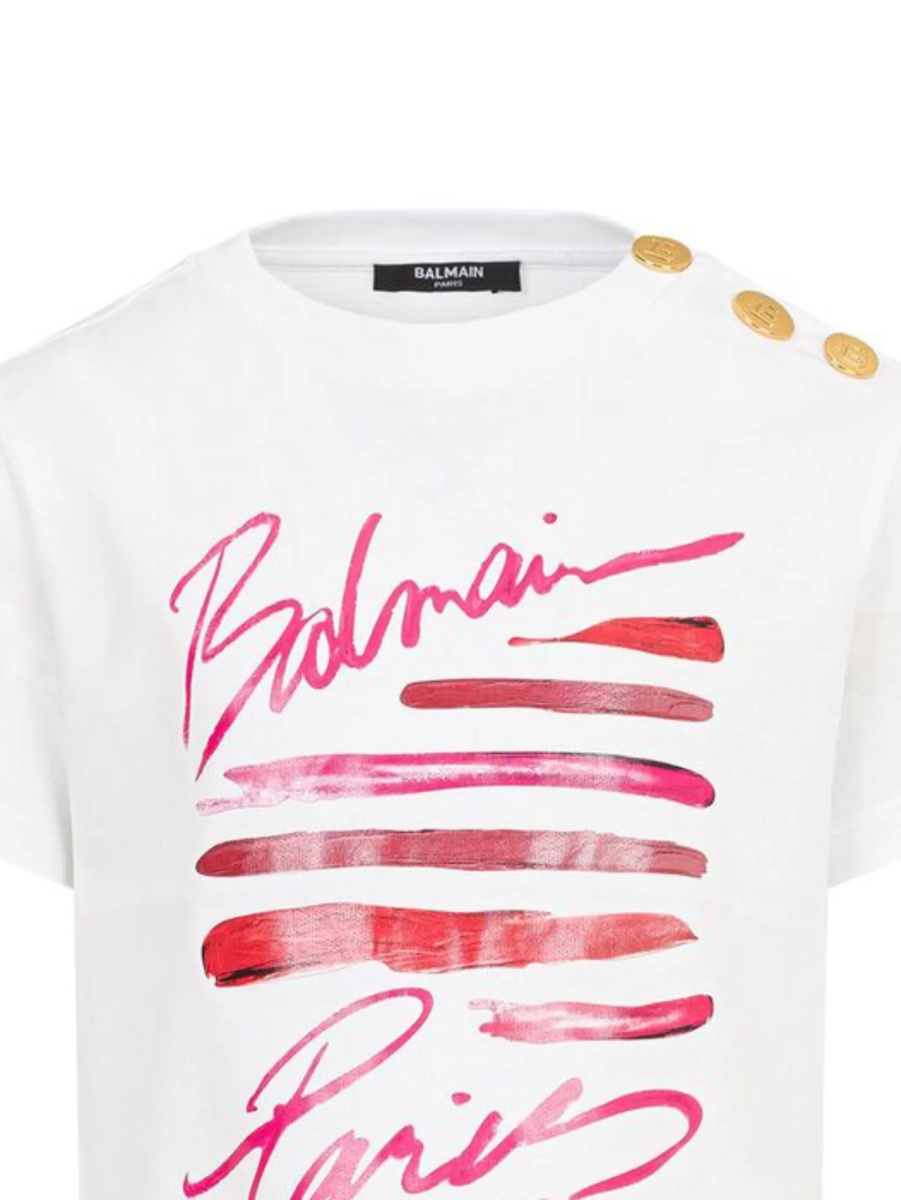 Tricou Balmain alb - Img 2
